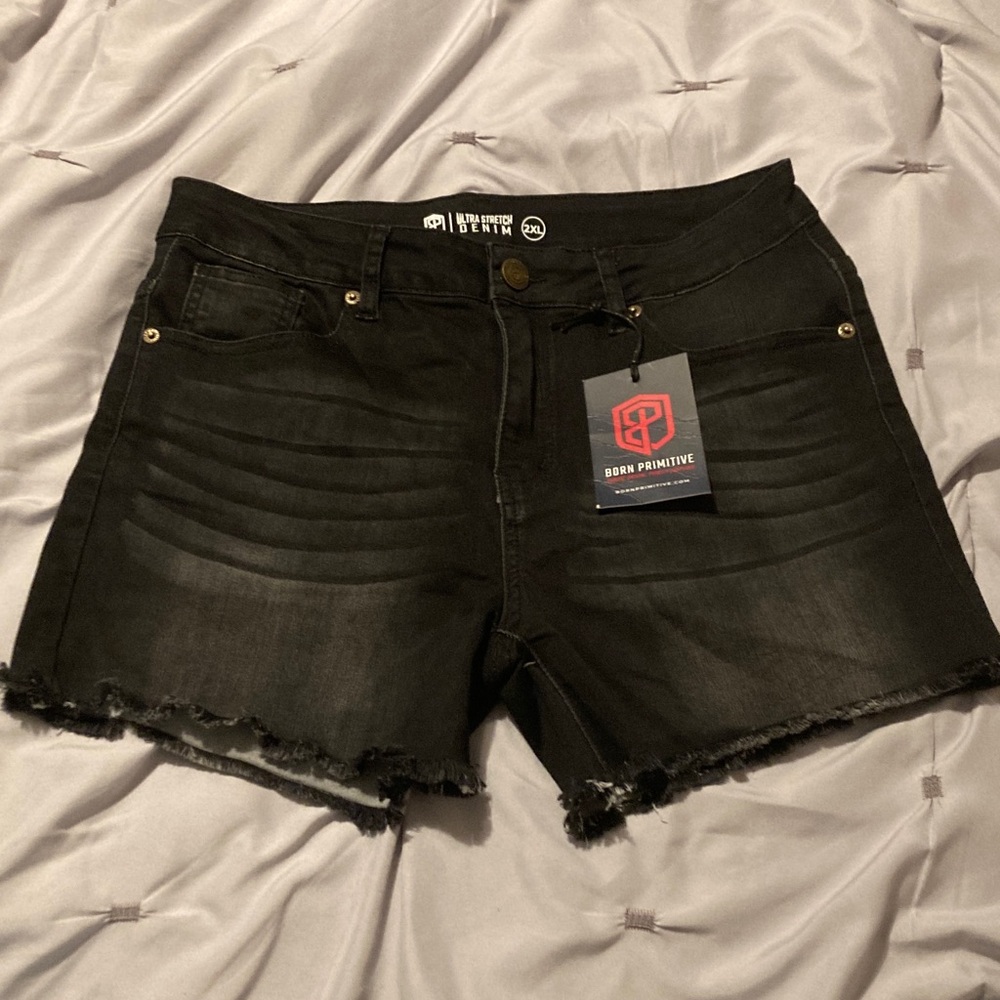 Born Primitive Ultra Stretch Denim Shorts 2XL